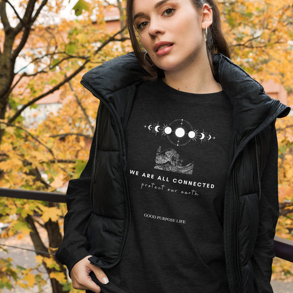 Protect Our Earth Black Long-Sleeve Shirt