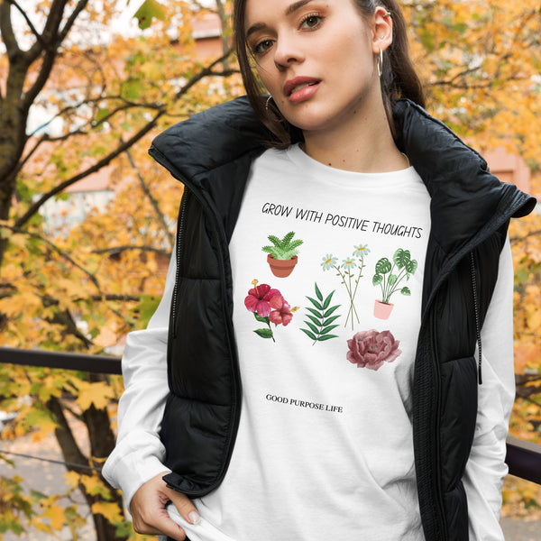 Grow With Positive Thoughts Long-Sleeve Shirt