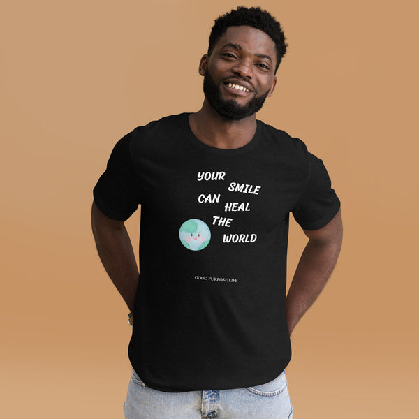 Your Smile Can Heal The World Black Tee